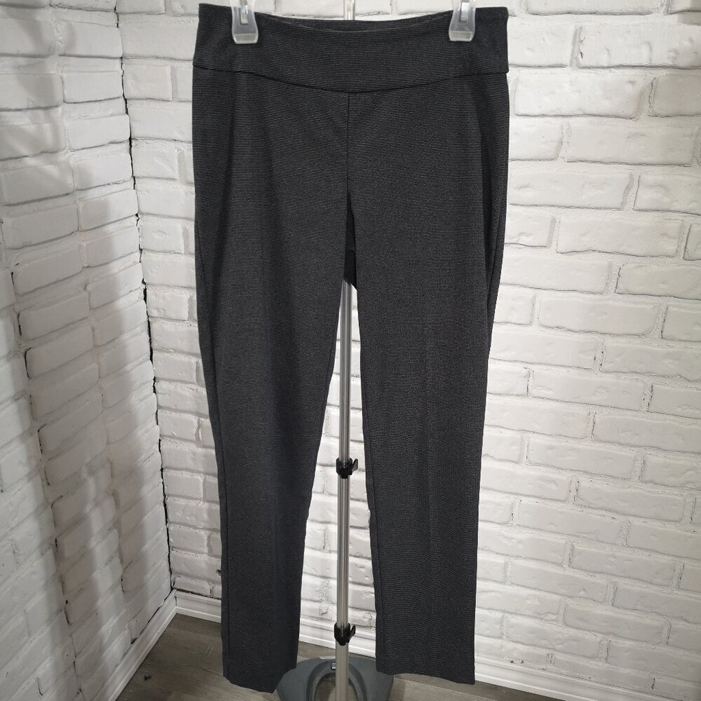 S.C. & CO. Ladies Size 8 Dark Grey Tummy Panel Pull On Style Narrow Legs Pants